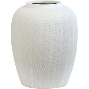 Rhodes Vase - Large Flower Vase - White Ceramic Vases Patterned