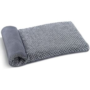 Heating Pad Microwavable 8'' x 17'' with Washable Cover, Microwave Heating Pad for Pain Relief, Moist Rice Heating Pad for Cramps, Shoulder, Warm Cold Compress for Muscles, Joints (Gray)