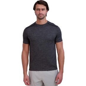 Russell Athletic Mens Dri-Power Athletic T Shirt Short Sleeve Crew Neck Fitted Not Tight Performance Tees for Gym Running Workout, Black 2, Medium