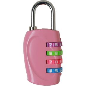 Ucity 4 Digit Padlock Combination Lock for School, Employee, Gym & Sports Locker,Fence,Toolbox,Case,Hasp Storage (Multi- Ⅱ)