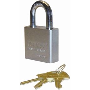 Trimax TPL175S Square Hardened 50mm Solid Steel Padlock 1.25" x 10mm Dia. Shackle - Rekeyable