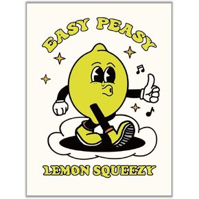 MINI ZOZI Retro جدار الفن ديكور الغرفة ملصق جمالي لطيف 12 بوصة × 16 بوصة باستيل عتيق أكثر إسبرسو أقل اكتئابًا عصريًا لغرفة النوم والحمام والنوم حجم كبير مطبوعات كيدكور بيج للمراهقات والفتيات غير مؤطرة in Kuwait