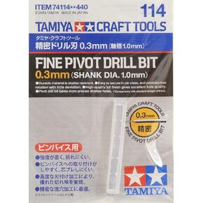 Craft Tools - Fine Pivot Drill Bit 0.3mm by Tamiya