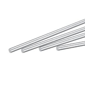 MECCANIXITY Linear Motion Rod, Straight Motion Rods,Carbon Steel Rod Hard Shaft Solid Round Rod Straight Rail Shaft for 3D Printer,DIY, 4mmx250mm Pack of 4