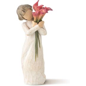 Willow Tree Bloom, Like Our Friendship, Vibrant and Ever-Constant, A Gift to Celebrate Friendships, or for Those Who Love Flowers, Sculpted Hand-Painted Figure