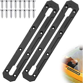 Kayak Track, 10.4 inch Kayak Low Profile Track, Kayak Gear Track Mount Accessories for Fishing Rod Holder, Cup Holder, Anchor Cleats, 2 Pack