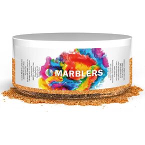 MARBLERS Cosmetic Grade Natural Mica Powder [Warm Space Pearl] 3oz (85g) | Pearlescent Pigment | Dye | Non-Toxic | Vegan | Cruelty-Free | Eyeshadow, Nail Polish, Bath Bomb | Soap, Slime, Candle, Resin