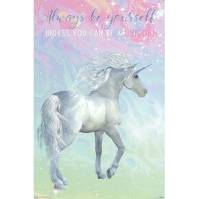 Trends International Unicorn On Pastels Wall Poster, 22.375" x 34", Unframed Version