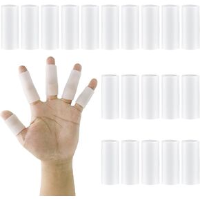 20 قطعة من جل مهود الأصابع المصنوعة من السيليكون، وسائد وحماية من الجل لآلام الأصابع، غطاء غطاء الإصبع يدعم التهاب المفاصل، والأصابع المتشققة، والذرة، والبثور، والنسيج in Kuwait