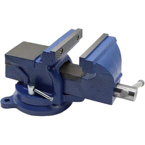 5" Bench Vise Ductile Cast Iron Bench Vise with 360° Flexible Swivel Locking Base Heavy Duty Home Work 5 Inch Bench Vice