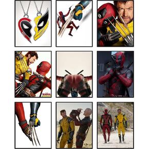 BigWig Prints Deadpool and Wolverine Poster - Deadpool Poster, Deadpool and Wolverine 2024, Deadpool Movie Poster, Wolverine vs Deadpool Wall Decor, Deadpool & Wolverine Merch - Unframed 9 Pack (8x10)