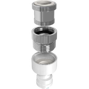 AquaticLife 3-Piece Kitchen Bathroom Sink Brass Faucet Adapter Kit Connecter for Garden Hose, Water Filter and Aquarium Vacuum, Male To Male, Male To Female Attachment