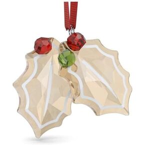Holiday Cheers Gingerbread Holly Leaves Ornament