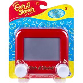 Etch A Sketch Mini (5"x5")- Kids & Toddlers Pocket Travel Toy for Stocking Stuffer, Holiday, Birthday Gift - No Batteries or Wi-Fi Needed - Classic Magic Screen Drawing Toy for Boys & Girls Ages 3+