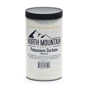 North Mountain Supply Food Grade Potassium Sorbate Stabilizer - 1 Pound Jar