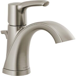 Peerless P1535LF-BN Parkwood Handle Lavatory Faucet Single Hole, Brushed Nickel