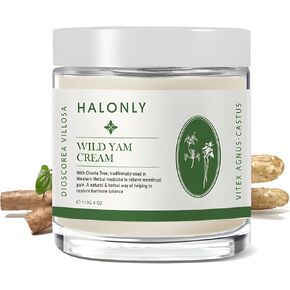 Wild Yam Cream for Hormone Balance, Women's Organic Wild Yam Root Cream Skin Care for Women, PMS Relief and Menopause Support for All Skin Types