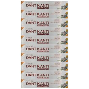 10 x Patanjali Dant Kanti Toothpaste Dental Cream 100gm (Pack of 10)