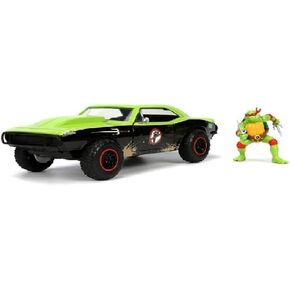 Jada Teenage Mutant Ninja Turtles 1:24 1959 Volkswagen Drag Beetle Die-cast Car & 2.75" Michelangelo Figure, Toys for Kids and Adults (33741)