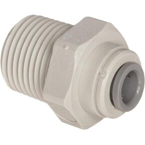 IPW Industries Inc-John Guest(PI011623S) - Acetal Male Connector Quick Connect Fitting - Grey 1/2" OD / 3/8" NPT/Single
