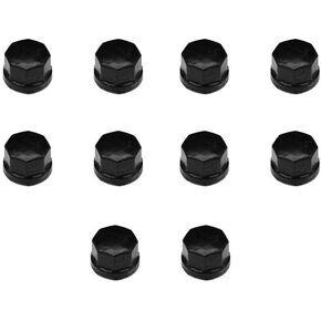 GeilSpace Cap, Malleable Iron Pipe Fittings - Vintage DIY Industrial Shelving, Industrial Decor, Furniture DIY (1/2", Black)