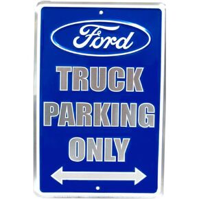 Ford Truck Parking Only Metallic Blue