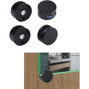 KAFENDA Mirror Clips, Mirror Mounting Clips, 4 Pcs Mirror Brackets, Zinc Alloy Mirror Holders for Walls Fixed Fitting for 3-5mm Thick Mirror (Silver)