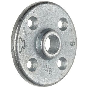 Anvil 8700164158, Malleable Iron Pipe Fitting, Floor Flange, 1/4" NPT Female, Galvanized Finish