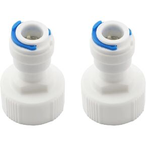 2pcs Straight NPT Thread Adapter 25mm to 9.5mm Tube OD Push Fit Quick Connect Plastic RO Fittings Water Purifier Accessories