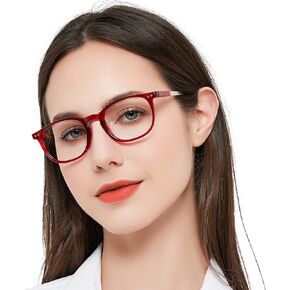 MARE AZZURO Blue Light Blocking Reading Glasses Women Cute Round Readers 1.0 1.25 1.5 1.75 2.0 2.25 2.5 2.75 3.0 3.5 4.0