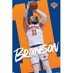 Trends International NBA New York Knicks - Jalen Brunson 24 Wall Poster, 22.37" x 34.00", Unframed Version