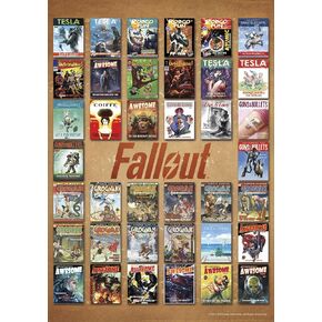 Trends International 8.25x11.75 MDF-Fallout-Grid, 8.25" x 11.75" x .197", Multi