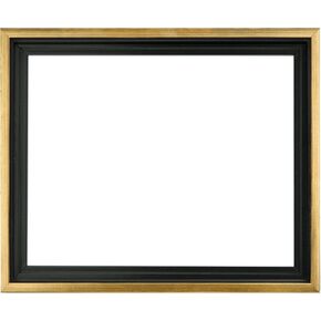 إطارات Jerry's Artarama 3/4 Core Floater المكونة من 3 إطارات لعرض الأعمال الفنية القماشية [8x10 - أسود/ذهبي عتيق] - مثالية لديكور حائط المنزل، وفن جدار غرفة النوم، وغرفة المعيشة - إطار فني جداري بتأثير عائم in Saudi Arabia