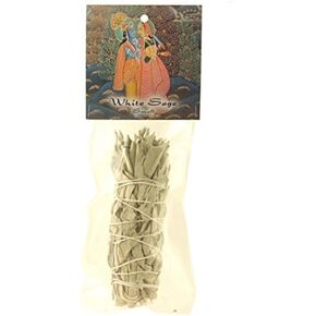 Prabhuji's Gifts California White Sage Smudge Stick - Smudging Herbs - Sage Stick - Cleansing Incense Sticks - Sage Bundles Made with Natural Ingredients - Herbal Incense - (Small Bundle, 5"-6")