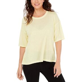 Calvin Klein Performance Womens Fitness Workout T-Shirt Yellow XL