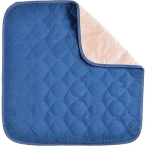 NOVA Waterproof Reusable Underpad for Chair, Seat, Furniture or Bed with Velour Soft Top Layer, Washable Incontinence Seat & Surface Overlay, Super Absorbent, 22" x 21" Size, Blue