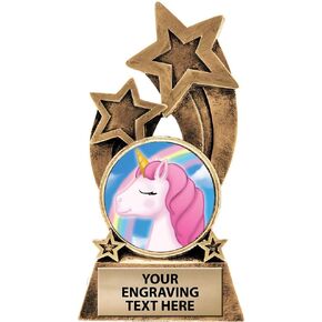 Crown Awards Unicorn Trophy, 5.5" Glory Resin Unicorn Trophies with Free Custom Engraving Prime