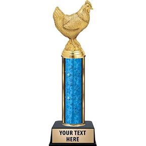 10.5" Chicken Wing Trophy, Chicken Award Trophies with Your Own Engraving Prime