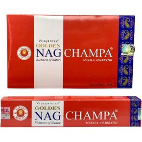 Vijayshree Agarbathi Golden NAG Champa Incense Sticks 15G X 12