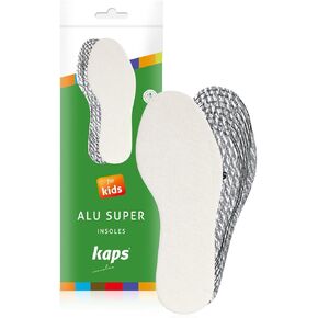 Kaps Alu Super Kids, Winter Shoe Insoles for Children, Insulation and Warmth, Cut to Size, Cut to Fit, Made in Europe, 1 Pair