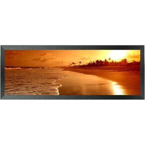 Mxtallup 7x22 Picture Frame Solid Wood 7x22 Poster Frame for Wall 7x22 Photo Frames Family Black (T22B722)