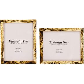 Handicrafts Home 8x10 Picture Frames Pack of 2 - Classic Collection Handcrafted Photo Frames, Perfect for Wall & Tabletop Display, Ideal Home Decor Gift