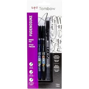Tombow 56429 Fudenosuke Colors Brush Pens, 10-Pack