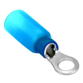 Conext Link RTHS-8B25 Heat Shrink Ring Terminal 25 Pack （#8 Stud，Blue 16-14awg ）（18297）
