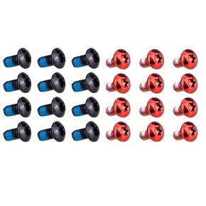 24Pcs Mountain Bike Disc Brake Rotor Bolts,Stainless Steel M5x9mm Road Bike Disc Brake Rotor Screws T25 Bicycle Disc Screw for Road Mountain Bike