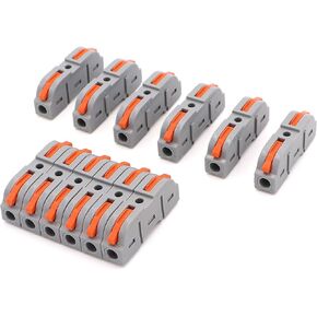 50 قطعة من موصلات الأسلاك - يمكن ربطها بنفسك في طرف كابل بمؤخرة 2/3/4/5/6 لـ 28-12 AWG in Kuwait