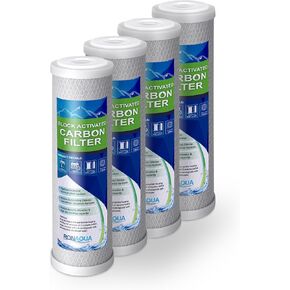 4 Block Activated Carbon 5 Micron Water Filters WELL-MATCHED with WFPFC8002, WFPFC9001, WHCF-WHWC, WHEF-WHWC, FXWTC, SCWH-5