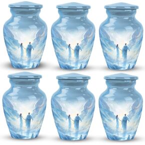 JAGASY Small Urns for Human Ashes Mom - Urns for Burial In Ground - Urns for Woman Human Ashes - Urns for Human Ashes for Mother - Urns for Ashes Keepsake - Memorial Keepsake (Size - 3", 1Pcs)