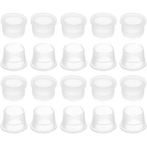 PATIKIL Lamp Pipe Cord Protector, 50 Pack Plastic Tube Hole Washer Liner Bushing for 1/8 IPS Pipe, Clear