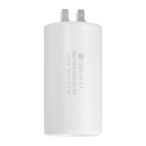 uxcell CBB60 Run Capacitor 50uF 450V AC Double Insert 50/60Hz Cylinder 94x49mm White for Air Compressor Water Pump Motor